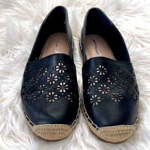 Kate Spade SZ 6 Black Garcia Cut Out Espadrilles!
